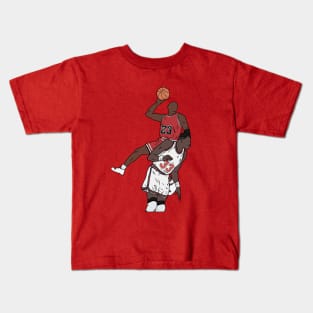 Michael Jordan Dunk Over Patrick Ewing Kids T-Shirt